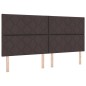 vidaXL Letto con molle e materasso marrone scuro, 200x200 cm in tessuto vidaXL Letto con molle e materasso marrone scuro, 200x200 cm in tessuto