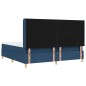 vidaXL Letto a Molle con Materasso Blu - 200x200 cm in Tessuto