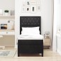 vidaXL Letto Box Spring con Materasso Nero 80x200 cm Velluto