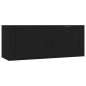 Set di Mobili Porta TV 5 pz Nero in Legno Multistrato Set di Mobili Porta TV 5 pz Nero in Legno Multistrato