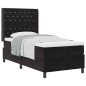 vidaXL Letto a Molle con Materasso Nero 90x190 cm Velluto vidaXL Letto a Molle con Materasso Nero 90x190 cm Velluto