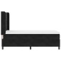 vidaXL Letto a Molle con Materasso Nero 90x190 cm Velluto vidaXL Letto a Molle con Materasso Nero 90x190 cm Velluto