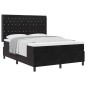 Letto a Molle con Materasso vidaXL Nero 140x200 cm Velluto Letto a Molle con Materasso vidaXL Nero 140x200 cm Velluto