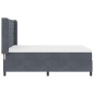 Letto a MollevidaXL con Materasso Grigio Scuro 160x200 cm in Velluto Letto a MollevidaXL con Materasso Grigio Scuro 160x200 cm in Velluto