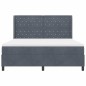 vidaXL Letto Box Spring con Materasso Grigio Scuro 180x200 cm in Velluto vidaXL Letto Box Spring con Materasso Grigio Scuro 180x200 cm in Velluto