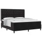 vidaXL Letto a Molle con Materasso Nero 180x200 cm Velluto