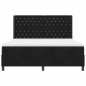 vidaXL Letto a Molle con Materasso Nero 180x200 cm Velluto
