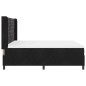 vidaXL Letto a Molle con Materasso Nero 180x200 cm Velluto