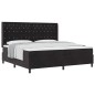 Letto Box Spring vidaXL con Materasso Nero 200x200 cm Velluto