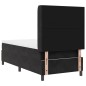 vidaXL Letto a molla con materasso Nero 100x200 cm Velluto vidaXL Letto a molla con materasso Nero 100x200 cm Velluto