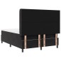 Letto con Box Spring e Materasso vidaXL Nero 160x200 cm Velluto