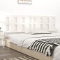 Testiera per Letto Bianca 205,5x4x100 cm Legno Massello di Pino Testiera per Letto Bianca 205,5x4x100 cm Legno Massello di Pino