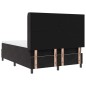 Letto Box Spring vidaXL con Materasso Nero 140x190 cm Velluto