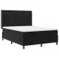 vidaXL Letto Box Spring con Materasso Nero 140x200 cm Velluto vidaXL Letto Box Spring con Materasso Nero 140x200 cm Velluto