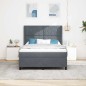 Letto Box Spring vidaXL con Materasso Grigio Scuro 160x200 cm in Velluto Letto Box Spring vidaXL con Materasso Grigio Scuro 160x200 cm in Velluto