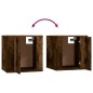 Set di Mobili Porta TV 7 pz Rovere Fumo in Legno Multistrato Set di Mobili Porta TV 7 pz Rovere Fumo in Legno Multistrato