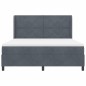 vidaXL Letto Box Spring con Materasso Grigio Scuro 180x200 cm in Velluto vidaXL Letto Box Spring con Materasso Grigio Scuro 180x200 cm in Velluto