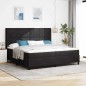 vidaXL Letto a Molle con Materasso Nero 200x200 cm Velluto vidaXL Letto a Molle con Materasso Nero 200x200 cm Velluto