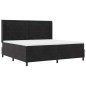 vidaXL Letto a Molle con Materasso Nero 200x200 cm Velluto vidaXL Letto a Molle con Materasso Nero 200x200 cm Velluto