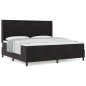 vidaXL Letto a Molle con Materasso Nero 200x200 cm Velluto vidaXL Letto a Molle con Materasso Nero 200x200 cm Velluto