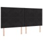 vidaXL Letto a Molle con Materasso Nero 200x200 cm Velluto vidaXL Letto a Molle con Materasso Nero 200x200 cm Velluto