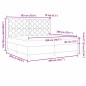 vidaXL Letto a Molle con Materasso Nero 200x200 cm Velluto vidaXL Letto a Molle con Materasso Nero 200x200 cm Velluto