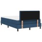 vidaXL Letto con Rete a Molla e Materasso & LED Blu 120x200 cm Tessuto