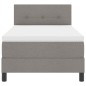 vidaXL Letto Box Spring di con materasso & LED Taupe 80x200 cm Tessuto