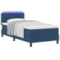 vidaXL Letto a Box Spring con Materasso & LED Blu 80x200 cm Tessuto
