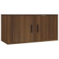 Set Mobili Porta TV 6 pz Rovere Marrone in Legno Multistrato Set Mobili Porta TV 6 pz Rovere Marrone in Legno Multistrato