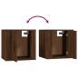 Set Mobili Porta TV 6 pz Rovere Marrone in Legno Multistrato Set Mobili Porta TV 6 pz Rovere Marrone in Legno Multistrato
