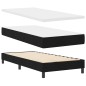 vidaXL Letto Box Spring con Materasso e LED Nero 90x200 cm Tessuto vidaXL Letto Box Spring con Materasso e LED Nero 90x200 cm Tessuto