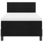 vidaXL Letto Box Spring con Materasso e LED Nero 90x200 cm Tessuto vidaXL Letto Box Spring con Materasso e LED Nero 90x200 cm Tessuto