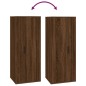Set Mobili Porta TV 6 pz Rovere Marrone in Legno Multistrato Set Mobili Porta TV 6 pz Rovere Marrone in Legno Multistrato