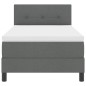 vidaXL Letto box spring con materasso e LED grigio scuro 100x200 cm in tessuto vidaXL Letto box spring con materasso e LED grigio scuro 100x200 cm in tessuto