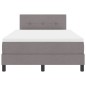 vidaXL Letto Box Spring con Materasso & LED Taupe 120x190 cm Tessuto