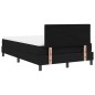 vidaXL Letto Box Spring con Materasso e LED Nero 120x200 cm Tessuto