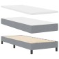 vidaXL Letto con Rete a Molle e Materasso & LED Grigio Chiaro 80x200 cm Tessuto vidaXL Letto con Rete a Molle e Materasso & LED Grigio Chiaro 80x200 cm Tessuto