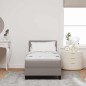 vidaXL Letto a Molle con Materasso & LED Tortora 80x200 cm Tessuto