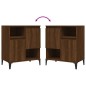 Credenze 2pz Rovere Marrone 60x35x70 cm in Legno Multistrato
