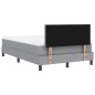 vidaXL Letto con box spring con materasso & LED grigio chiaro 120x190 cm tessuto vidaXL Letto con box spring con materasso & LED grigio chiaro 120x190 cm tessuto