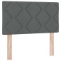 vidaXL Letto box spring con materasso e LED grigio scuro 120 x 190 cm tessuto vidaXL Letto box spring con materasso e LED grigio scuro 120 x 190 cm tessuto