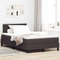 vidaXL Letto a Rete con Materasso e LED Marrone Scuro 120x190 cm in Tessuto vidaXL Letto a Rete con Materasso e LED Marrone Scuro 120x190 cm in Tessuto