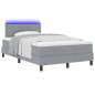 vidaXL Letto a molle con materasso e LED grigio chiaro 120x200 cm tessuto vidaXL Letto a molle con materasso e LED grigio chiaro 120x200 cm tessuto