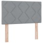 vidaXL Letto a molle con materasso e LED grigio chiaro 120x200 cm tessuto vidaXL Letto a molle con materasso e LED grigio chiaro 120x200 cm tessuto