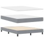 vidaXL Letto con Rete a Molle e Materasso & LED Grigio Chiaro 140x190 cm Tessuto vidaXL Letto con Rete a Molle e Materasso & LED Grigio Chiaro 140x190 cm Tessuto