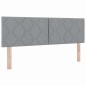 vidaXL Letto con Rete a Molle e Materasso & LED Grigio Chiaro 140x190 cm Tessuto vidaXL Letto con Rete a Molle e Materasso & LED Grigio Chiaro 140x190 cm Tessuto