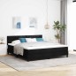 vidaXL Letto con Box Spring e Materasso Nero 180x200 cm Tessuto vidaXL Letto con Box Spring e Materasso Nero 180x200 cm Tessuto