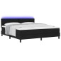 vidaXL Letto con Box Spring e Materasso Nero 180x200 cm Tessuto vidaXL Letto con Box Spring e Materasso Nero 180x200 cm Tessuto