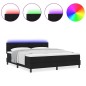 vidaXL Letto con Box Spring e Materasso Nero 180x200 cm Tessuto vidaXL Letto con Box Spring e Materasso Nero 180x200 cm Tessuto